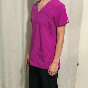 Fuchsia Pink Activate by Med Couture Scrub Top
